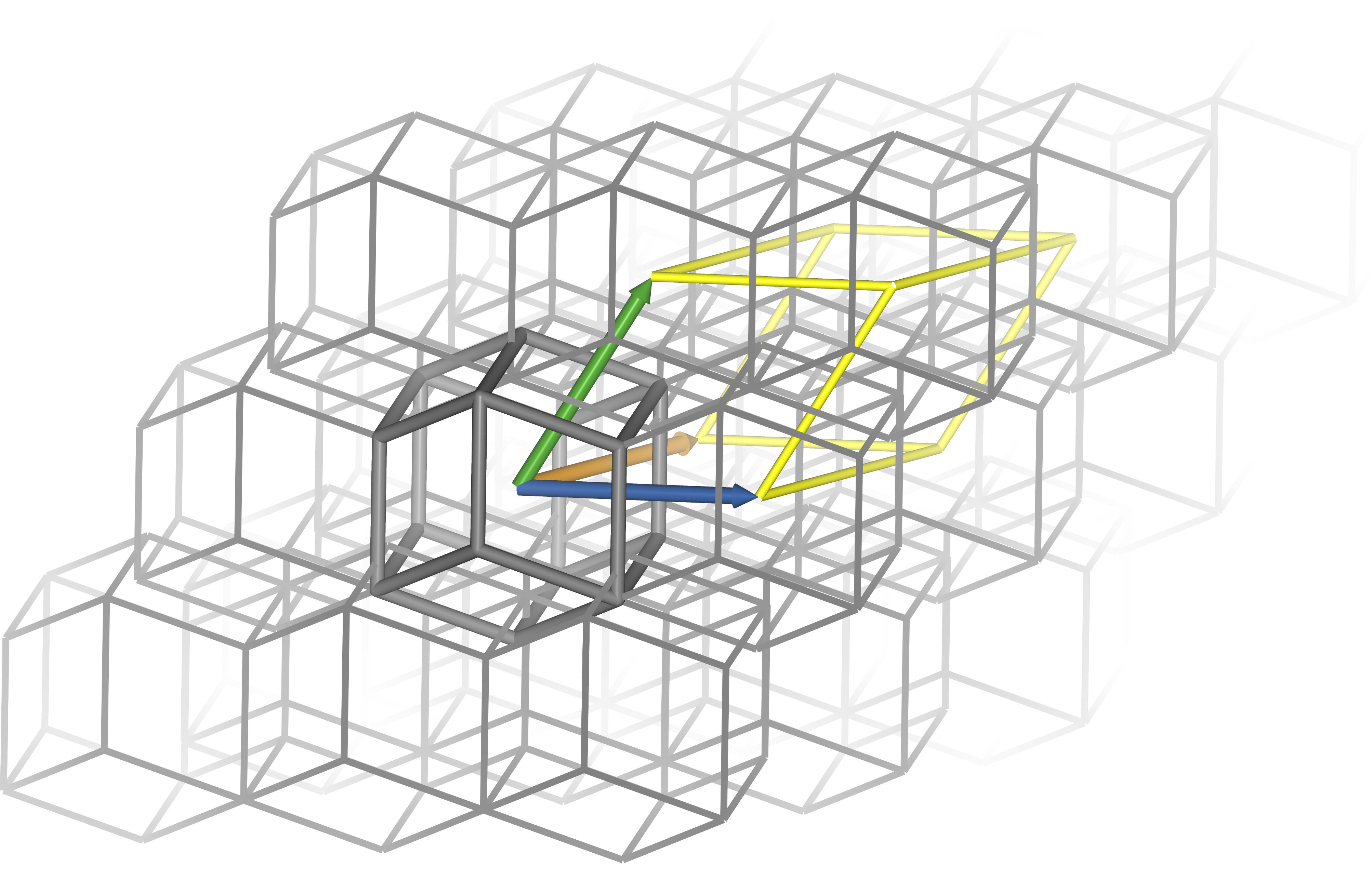 Periodic boundary conditions with a rhombic dodecahedral box